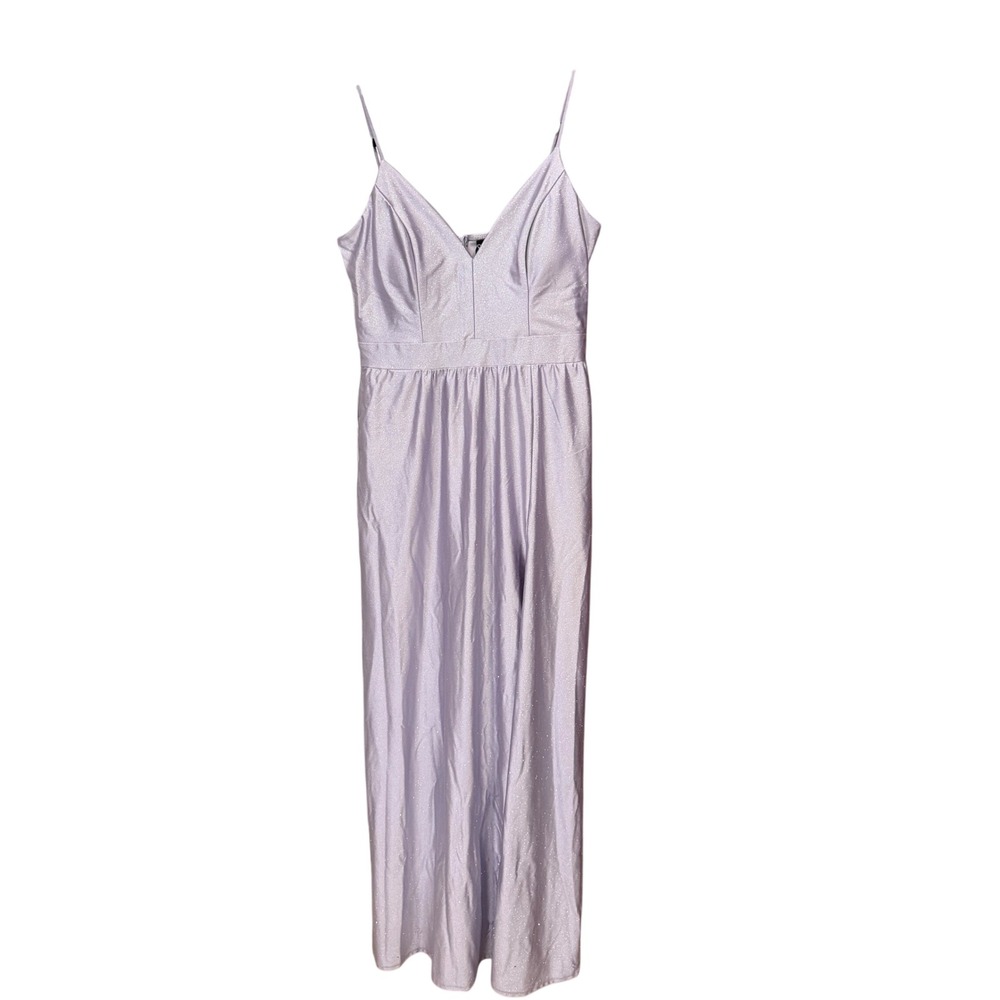 Windsor Lavender Purple Glitter V-Neck Dress Size 13